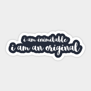 I am an Original Sticker